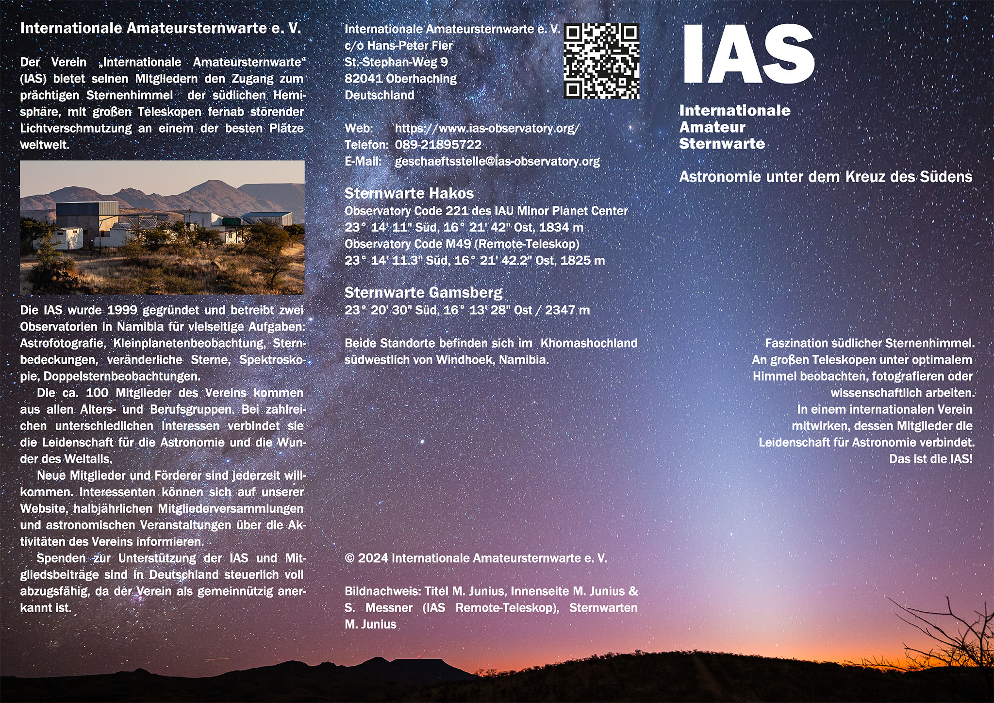 Neuer IAS Flyer 2024 - Titelseite