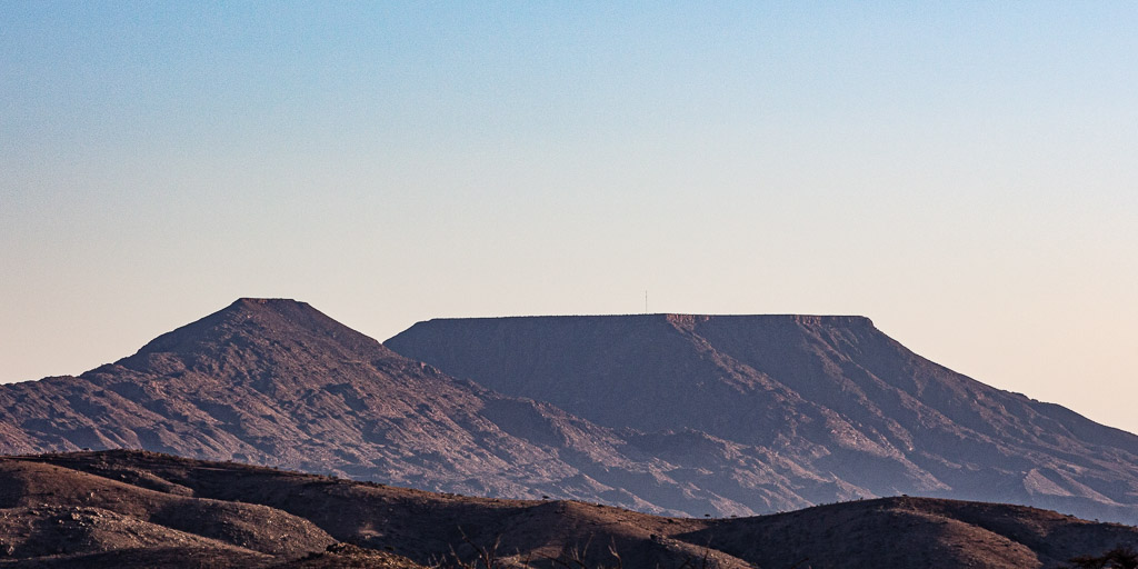 Blick auf kleinen und großen Gamsberg (Plateau)